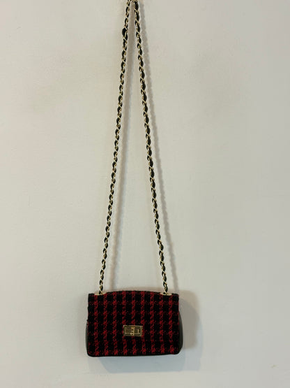 Bolso tweed y piel