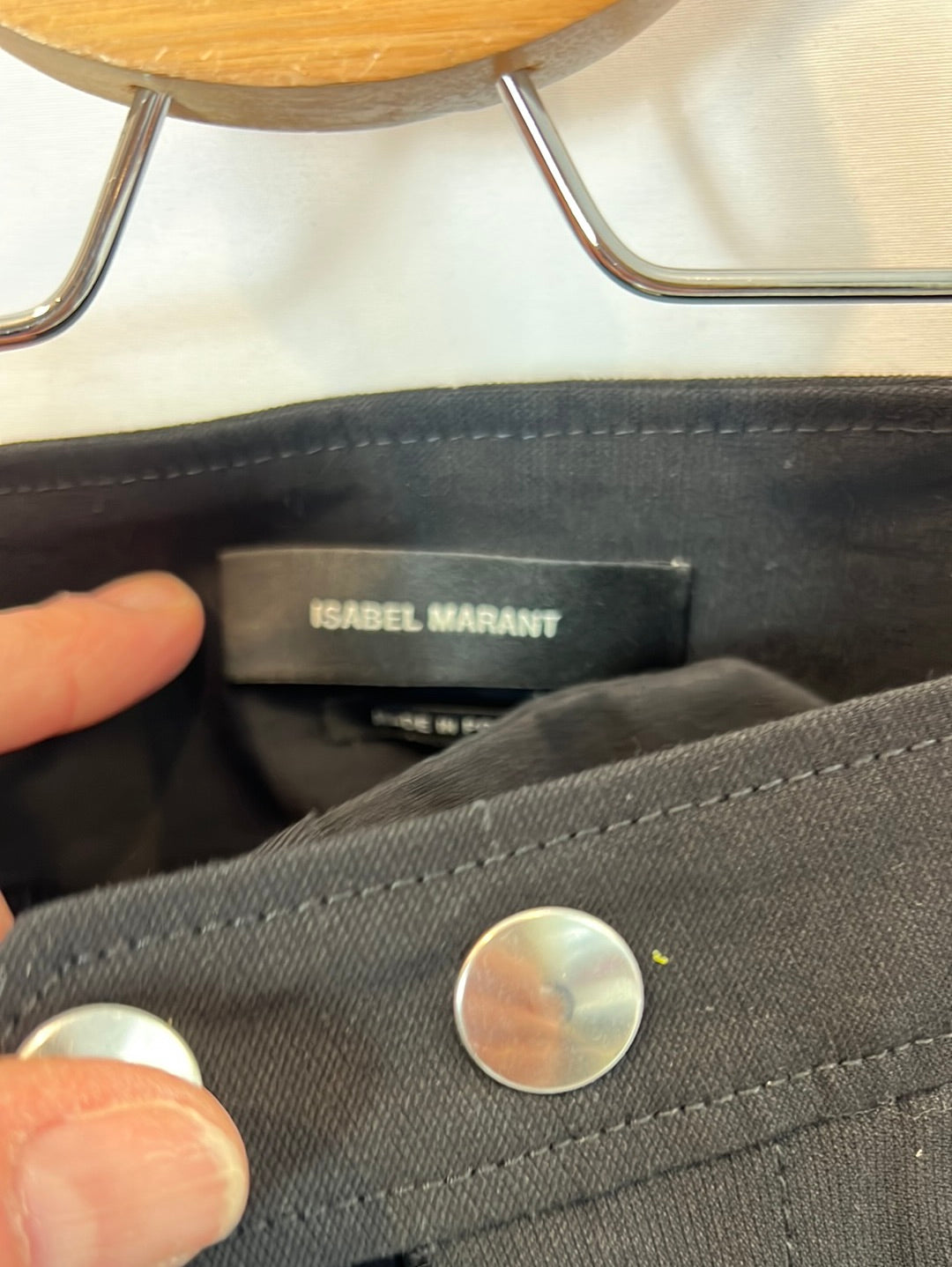 ISABEL MARANT. pantalón negro recto  T.36