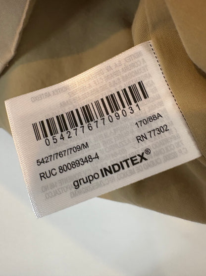 ZARA. Chaleco beige tostado mezcla. T M