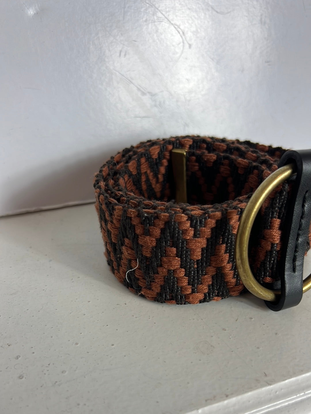 OTRAS. Cinturón bicolor zig zag.  T S/M