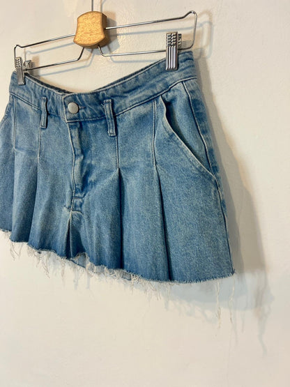 ZARA. Falda denim tablas