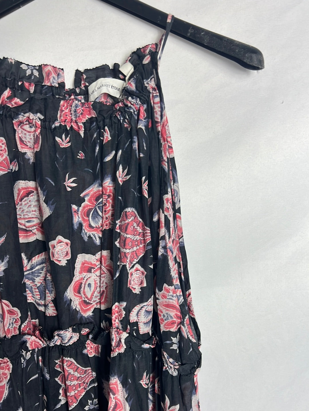 ISABEL MARANT ETOILE. Long floral halterneck dress. Size 40