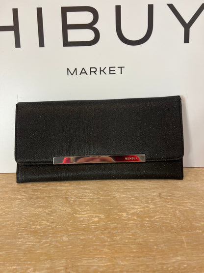 NEMBUR. Bolso de mano negro purpurina