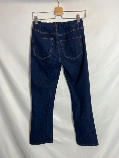 OTHERS. Dark blue flared denim. Size 36