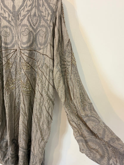 ZARA. Kimono largo pedrería. T M