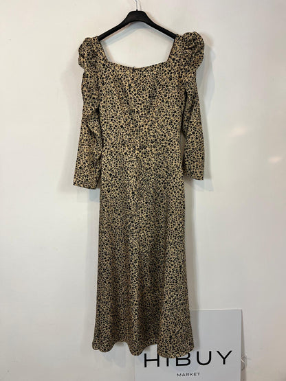 NTB. Vestido midi estampado aberturas