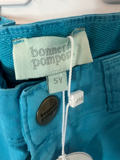 Pompom Hat. Turquoise stretch pants. Size 5 years