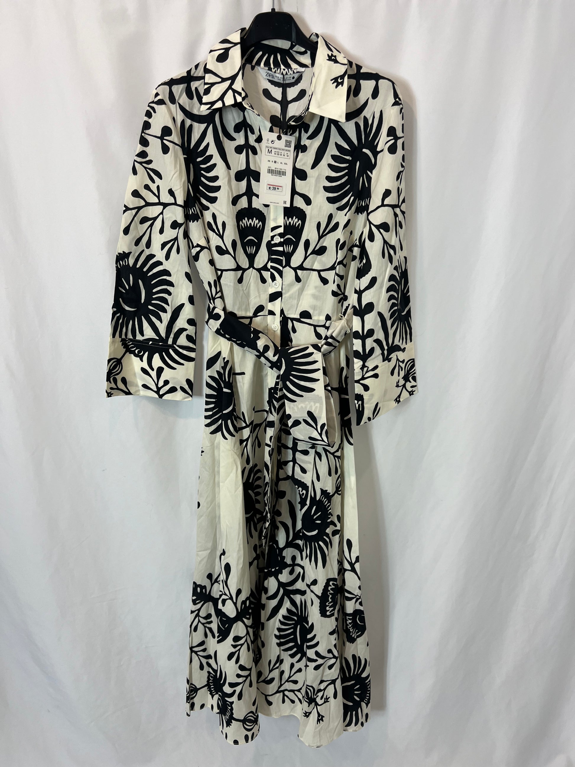 flower shirt dress zara ZARA Purple & White Short Sleeve Dress With Flowers. Button Front & Co Cloud & Bunny
