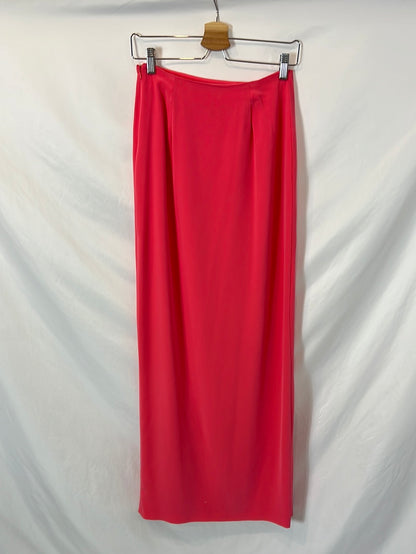 DAVID CHRISTIAN. pink buttoned skirt T.36