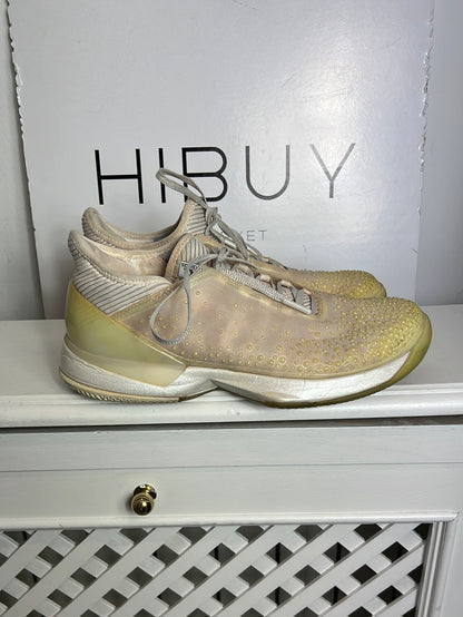 ADIDAS. Zapatillas detalles pedrería rosa claro. T 40