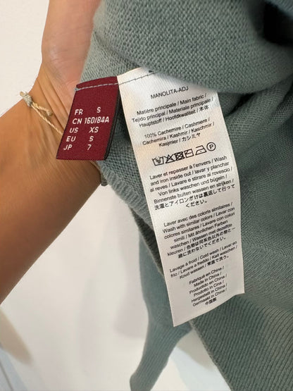 COMPTOIR DES COTONNIERS. Jersey verde agua cashmere