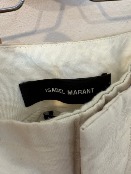 ISABEL MARANT. Pantalón beige mezcla