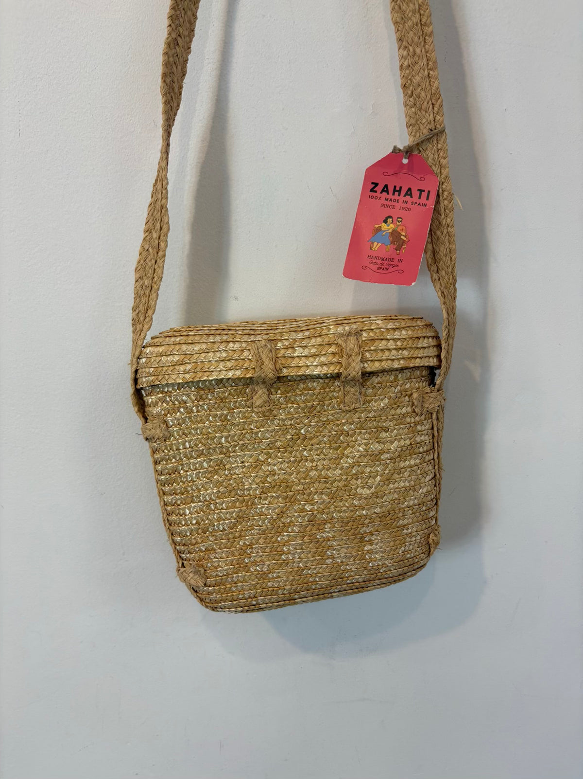 ZAHATI. Bolso asa larga paja natural
