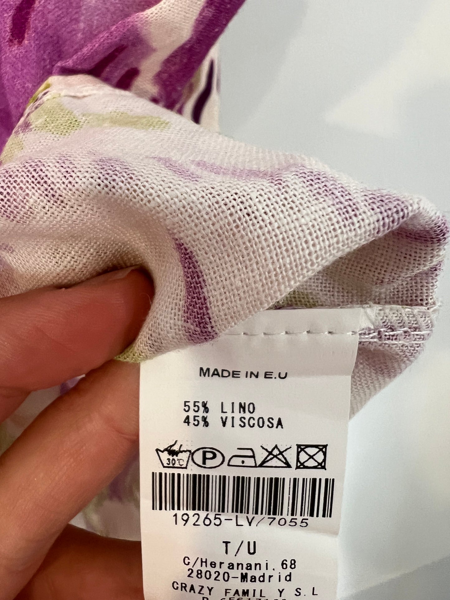 THE CLOSET. Chaleco estampado con lino T.u(s)