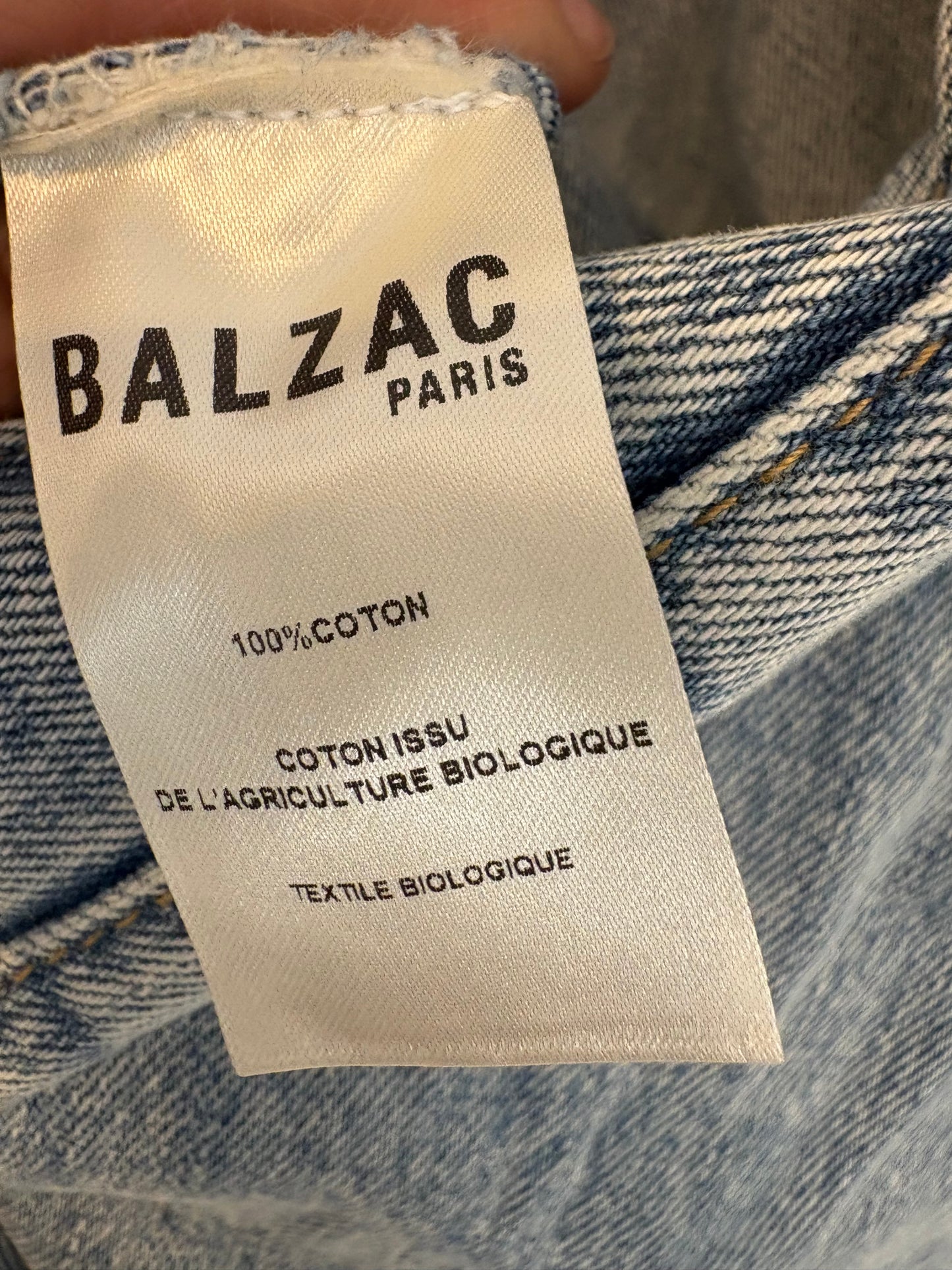 BALZAC. Mono denim corto volante