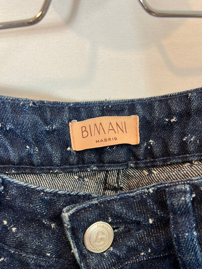 BIMANI. Pantalón denim plumeti T.36(tara)