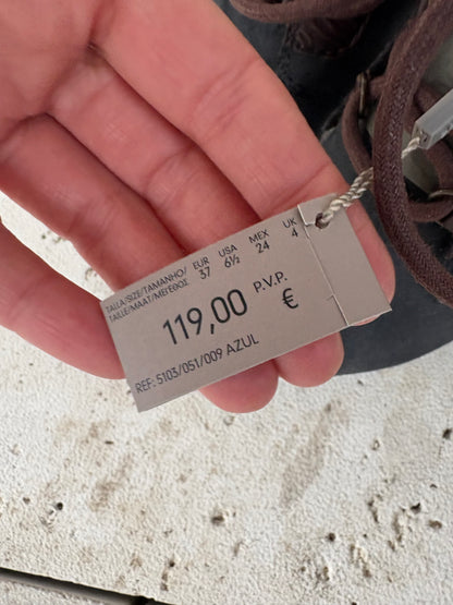 UTERQÜE. Botines piel cordones. T 37