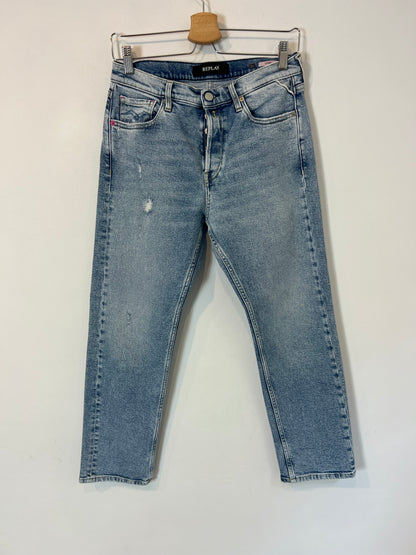 REPLAY. Denim skinny abotonado. T 25 (36)