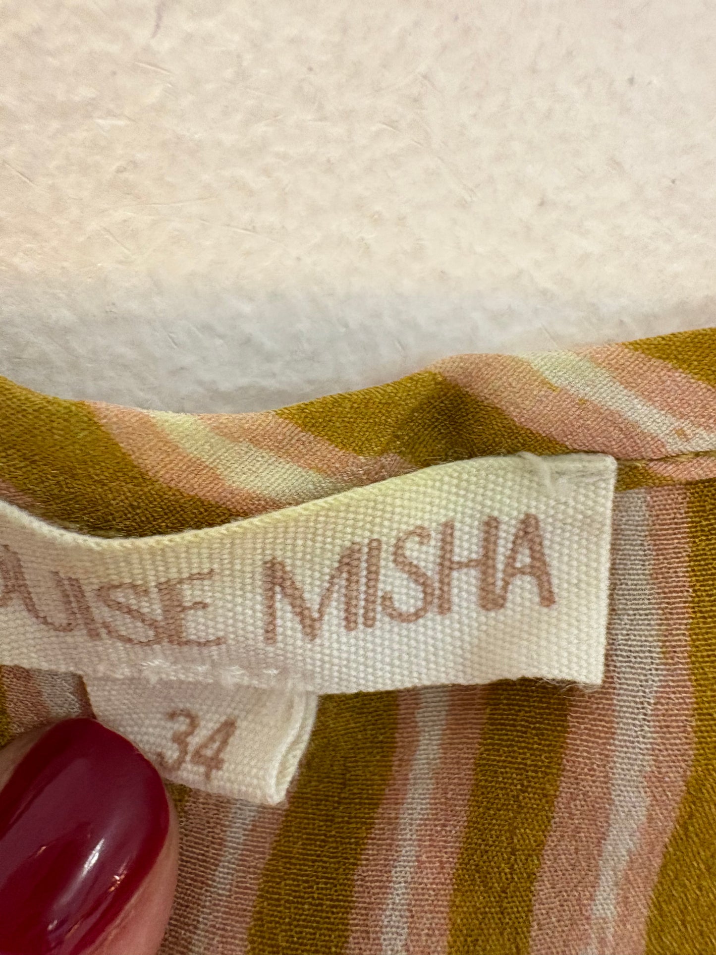 LOUISE MISHA. Blusa fluida detalle hombros