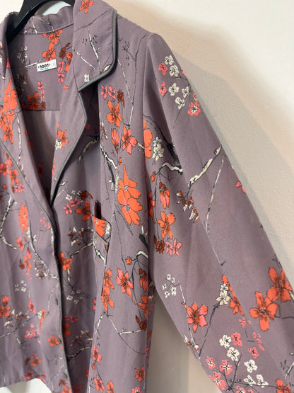 NOON. Mauve floral blouse. TM