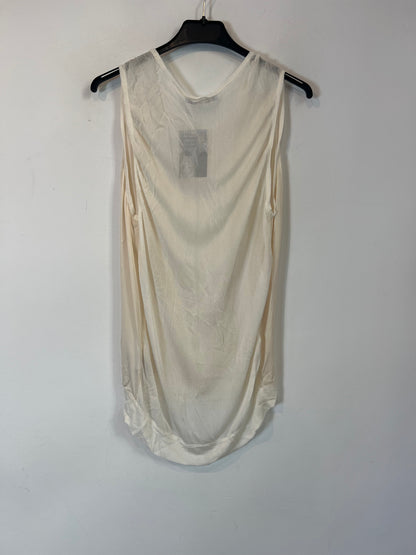 BLUMARINE. Top doble textura seda. T M/L