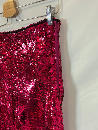 ZARA. Pantalón campana lentejuelas T.xs