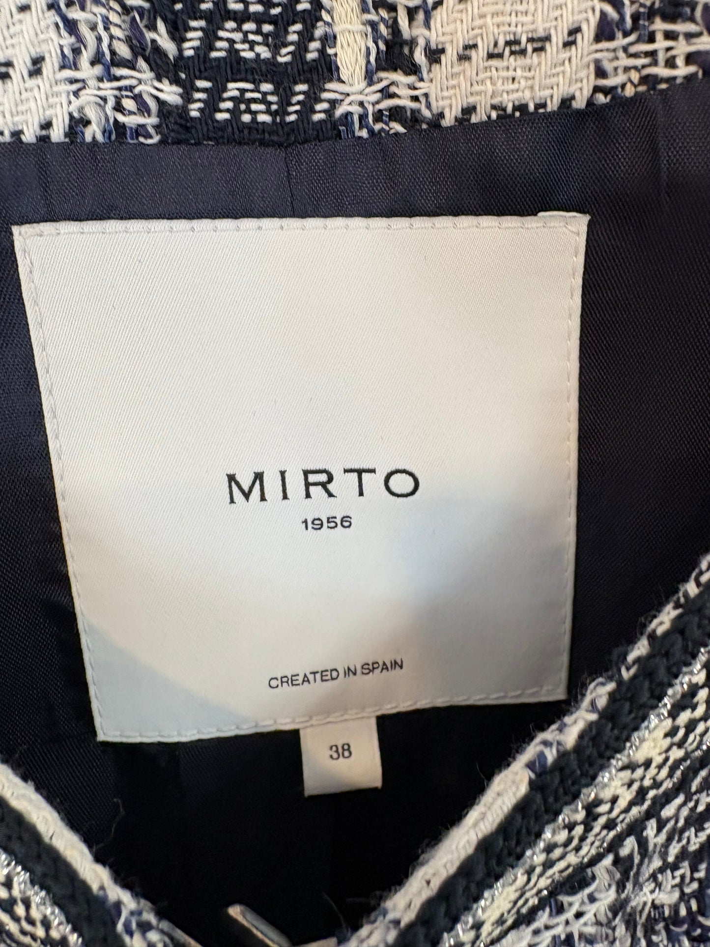 MIRTO. Chaqueta tweed azules