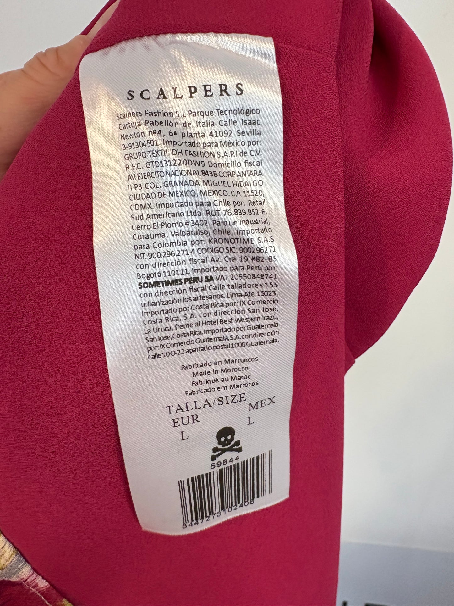 SCALPERS. Vestido largo estampado