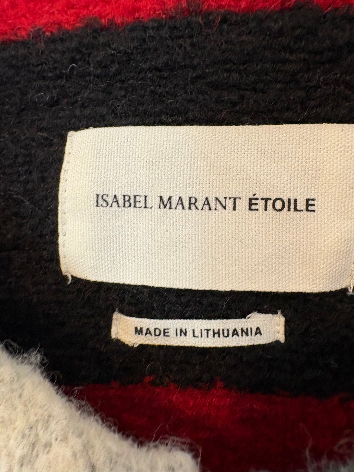 ISABEL MARANT ÉTOILE. Chaqueta tricolor lana