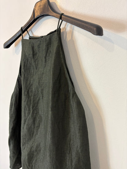 MASSIMO DUTTI. Top lino halter