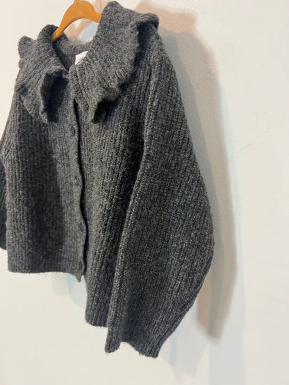 ZARA, Jersey gris cuello  T.18-24 meses