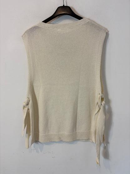 MUSCARI. Top punto crudo