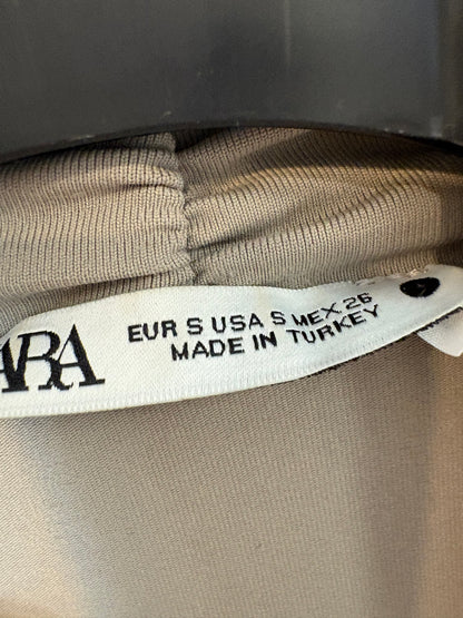 ZARA. Top punto elástico topo. T S