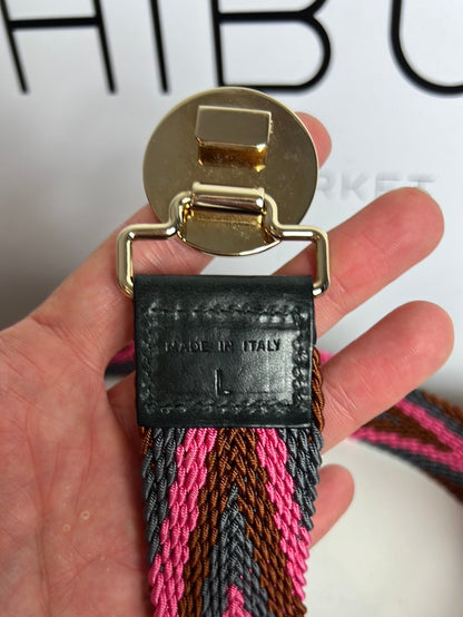 MISSONI. Elastic braided belt in colors. TL