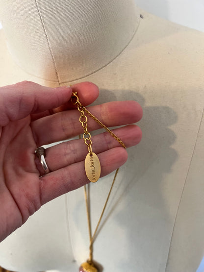 FORTE FORTE. Colgante piedra rosa