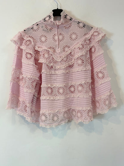 ISABEL MARANT. Blusa rosa volante