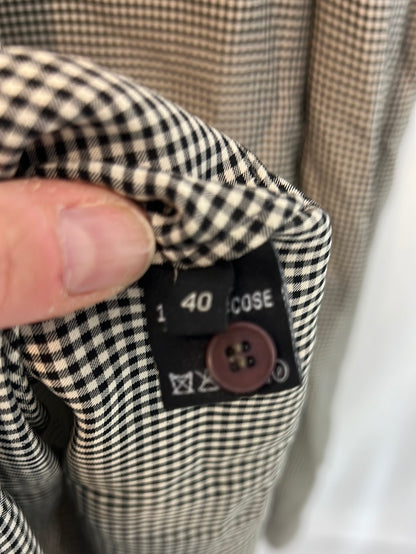 CORTANA. Long plaid mini skirt. Size 40