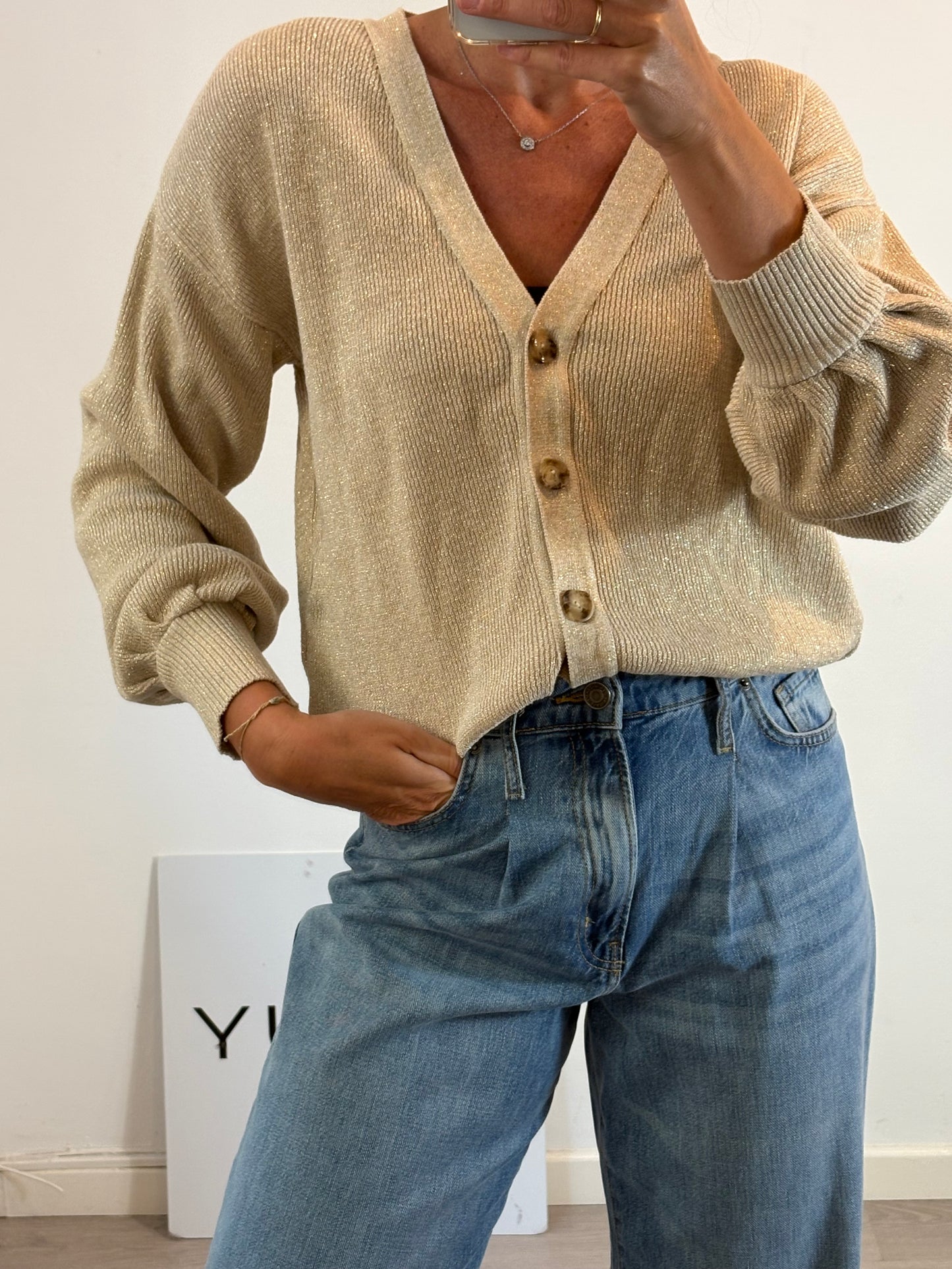 MAKSU. Buttoned thread jacket. Size XS/S