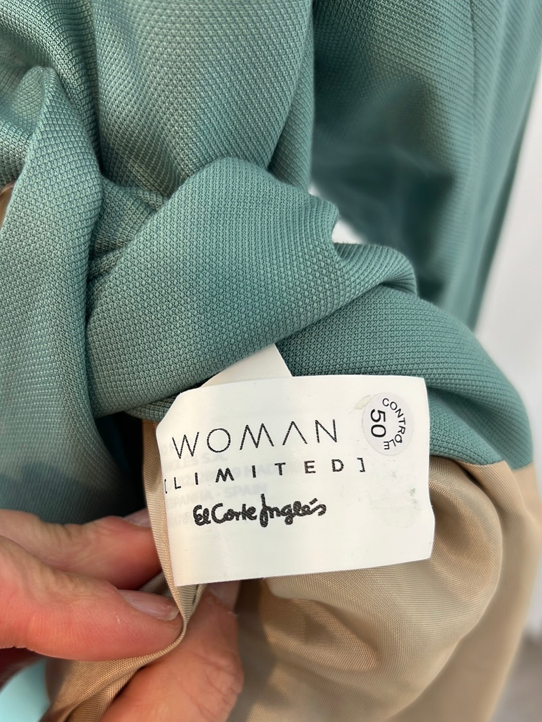 EL  CORTE INGLÉS. Blazer fluida azul T.xs