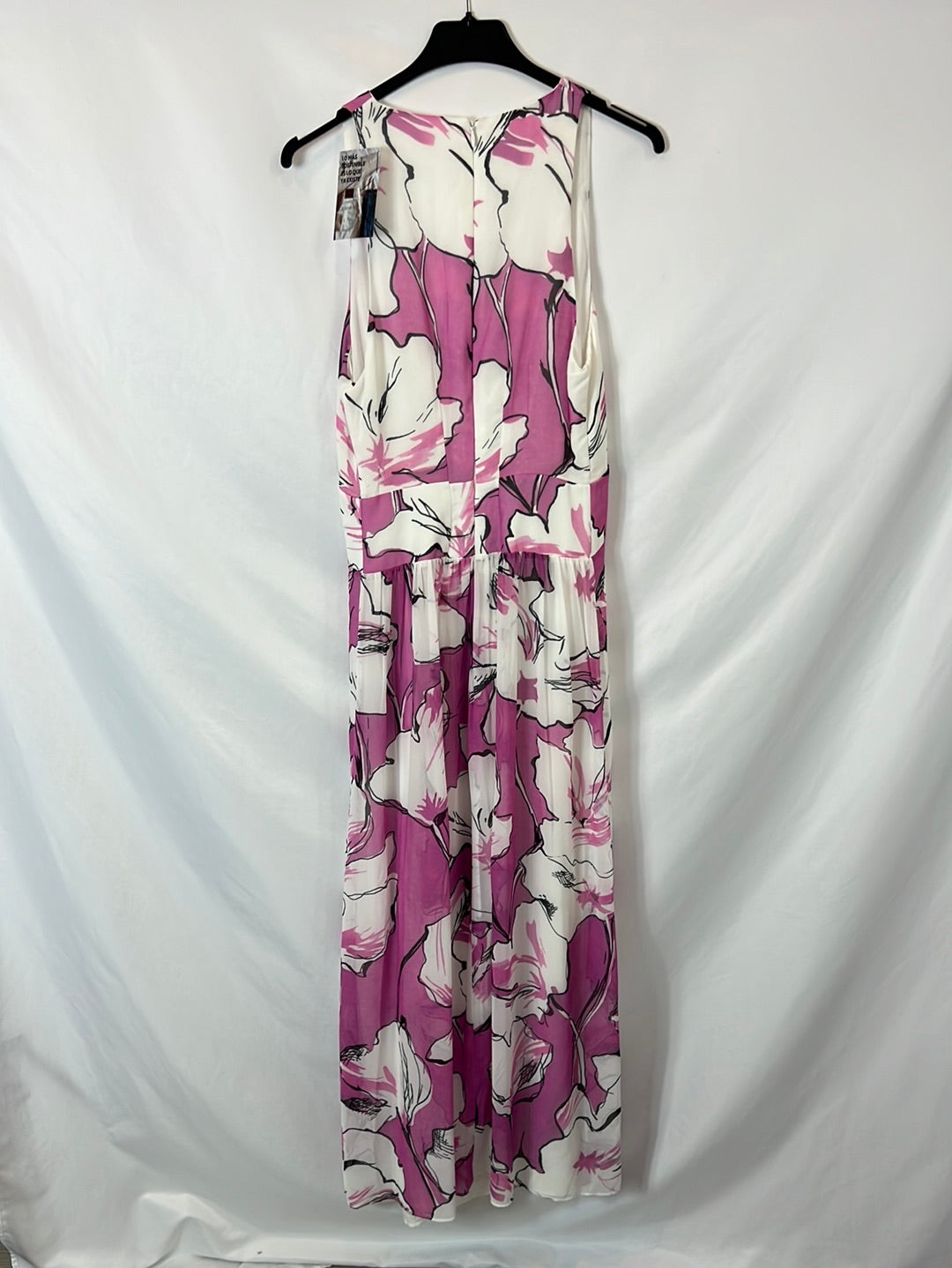 OTHERS. Long pink floral dress Ts