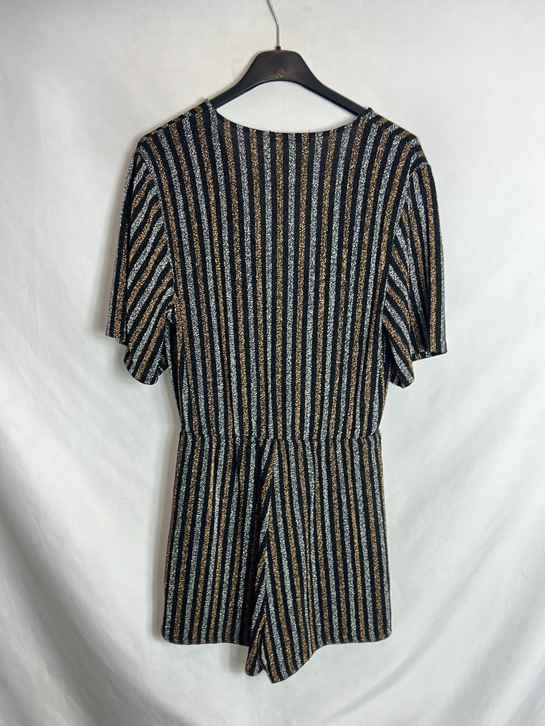 PULL&BEAR . Mono rayas purpurina. T  M