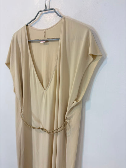 ERES. Vestido corto elástico en beige