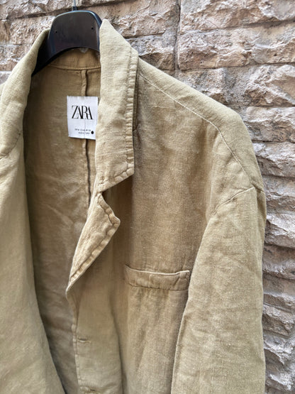 ZARA. Green linen jacket. TM