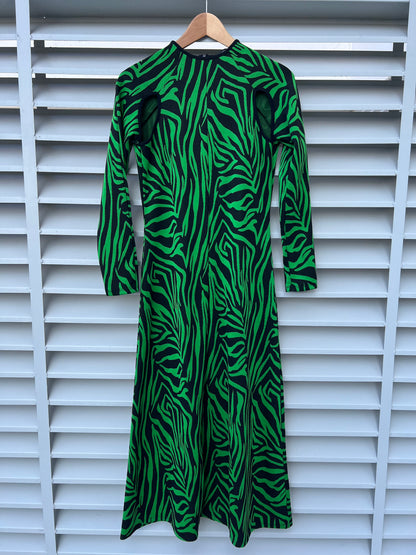 MAROLA. Mustard textured wool skirt. S/M