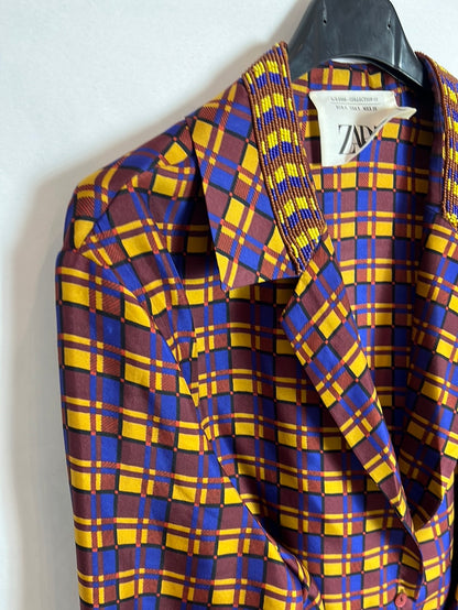 ZARA. Satin printed blouse. TS.