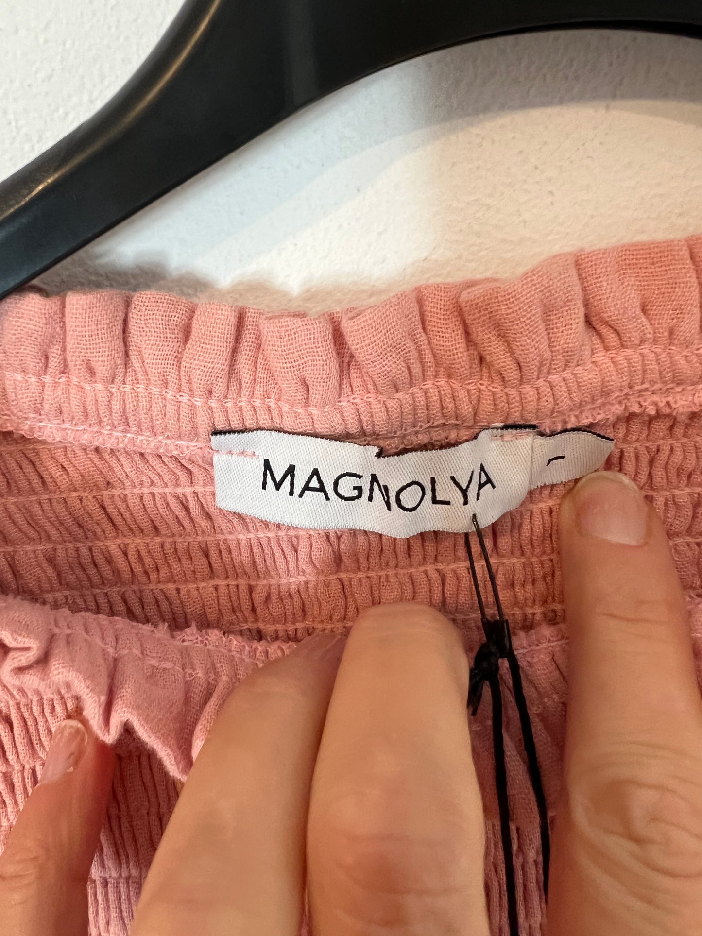 MAGNOLYA. Blusa rosa nido abeja T.s