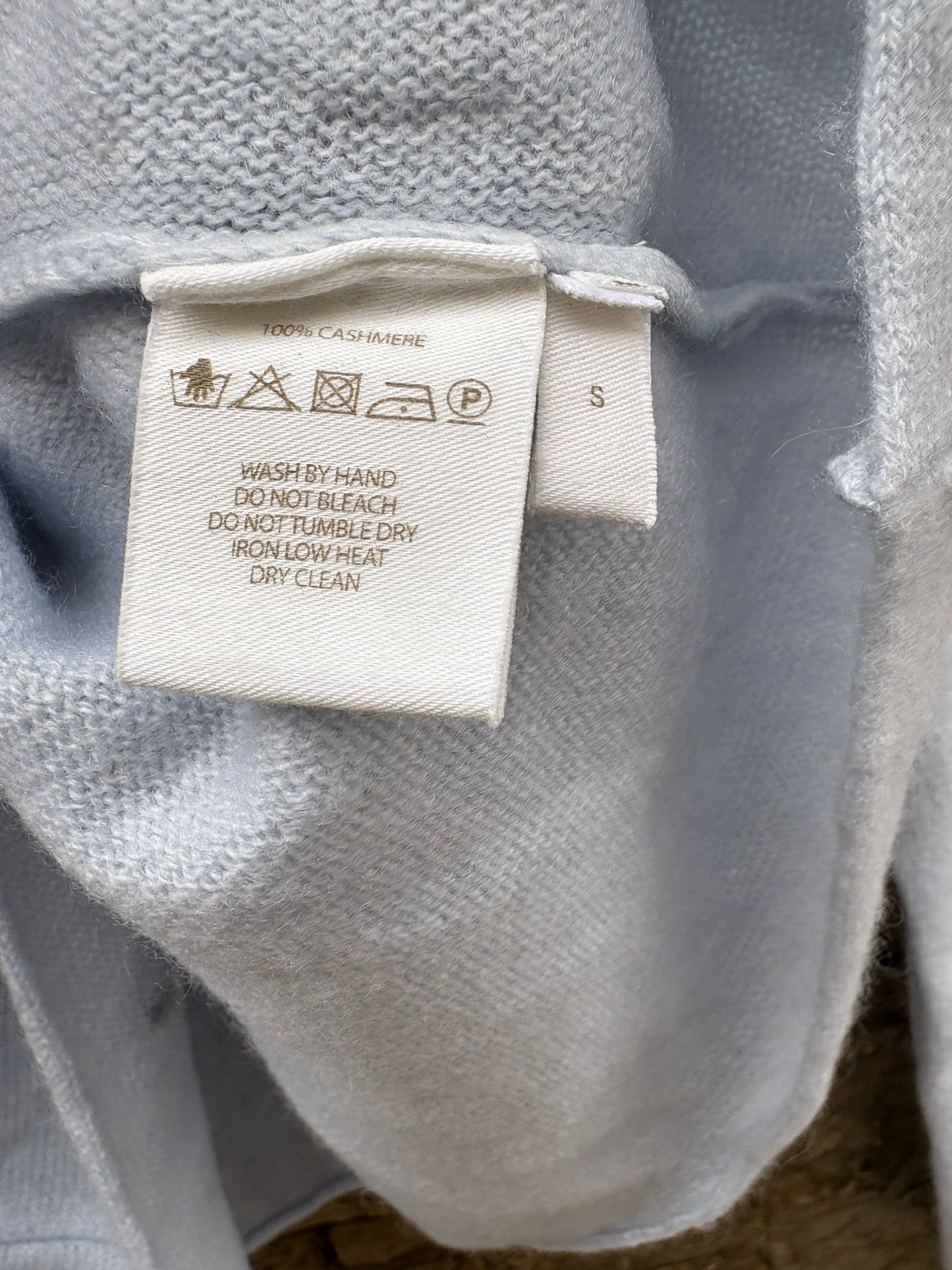 BAMFORD. Cárdigan cashmere azul claro