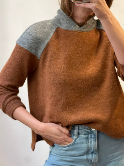 RIVERA. Two-tone wool sweater. TM