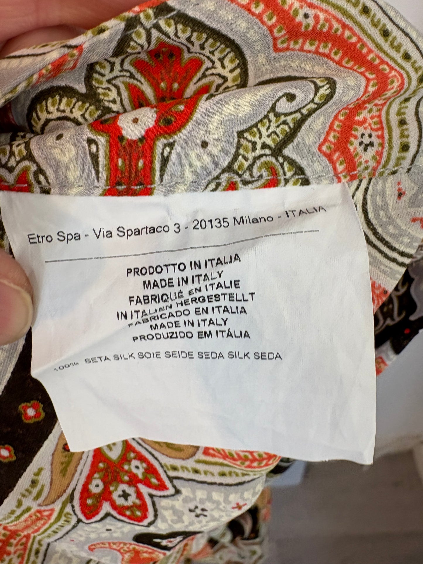 ETRO. Pantalón fluido estampado. T 38