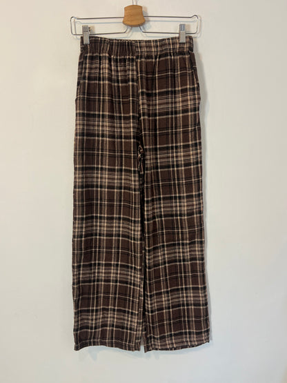 OTRAS. Pantalón cuadros marrón